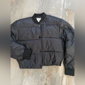 NWT Abercrombie & Fitch Black Puffer Coat